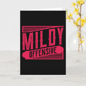 MILDY OFFENSIVE Funny Sprichwort Office Bau Karte (Gelbe Blume)