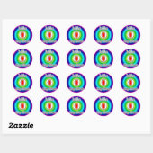 MILE 0 KEY WEST FL FLORIDA RAINBOW STICKER ZERO (Blatt)