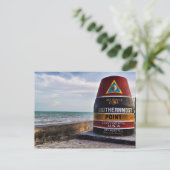 Mile 0 Key West Postkarte (Stehend Vorderseite)