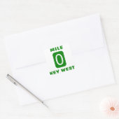 Mile 0 Key West Quadratischer Aufkleber (Umschlag)