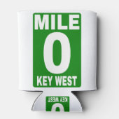 Mile 0 Key West Road Sign Dosenkühler (Rückseite)
