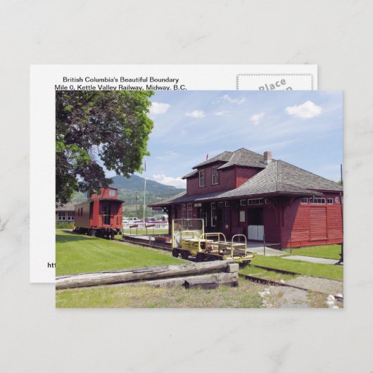 Mile 0 Museum Postkarte (Vorne/Hinten)