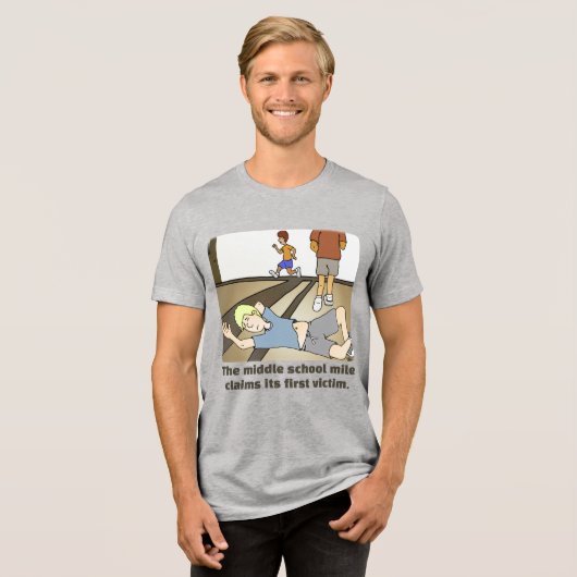 Mile Grey Tri-Blend Shirt (Vorderseite voll)
