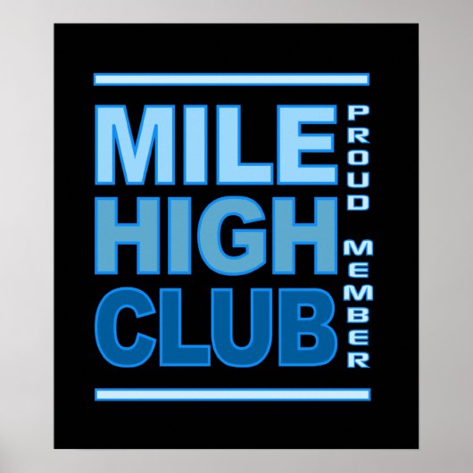 Mile High Club Poster (Vorne)