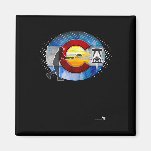 Mile High Colorado Disc Golf  Magnet (Vorne)