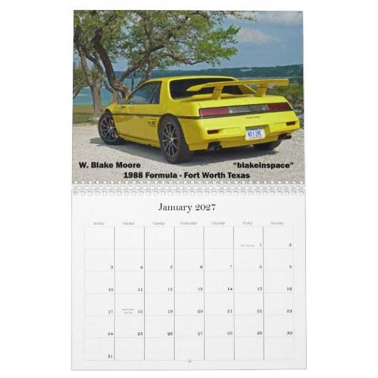 Mile High Fieros 2012 Kalender (Jan 2027)