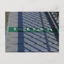 Mile High Steel Bridge am Großvaterberg, NC Postkarte