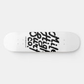 Mile High Surf Co. Dirty Script Skateboard (Horizontal)