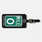 Mile Marker 0 Key West, FL Gepäckanhänger (Vorderseite horizontal)