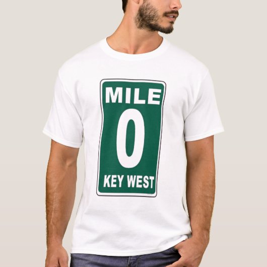 "Mile Marker 0" Key West T-Shirt (Vorderseite)