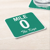 Mile Marker 0 Untersetzer für Rum Runners & Mojito (angewinkelt)