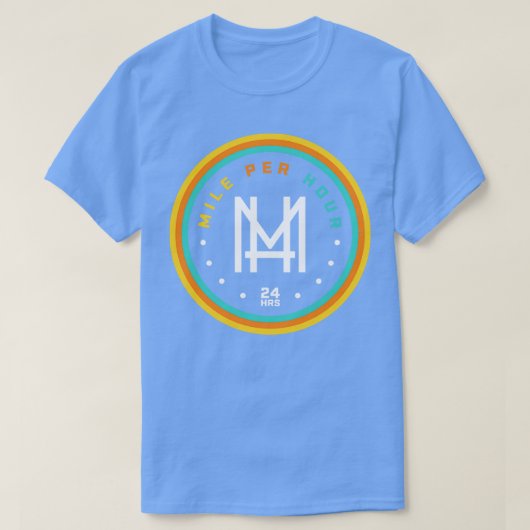 Mile pro Stunde 24 Stunden T-Shirt (Design vorne)