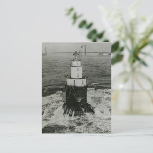 Mile Rocks Lighthouse Postkarte (Stehend Vorderseite)