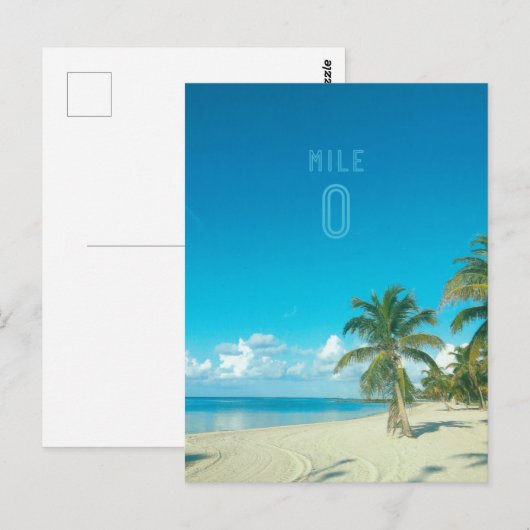 MILE ZERO Postkarte (Vorne/Hinten)