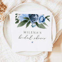 MILENA Dusty Blue Floral Brautparty