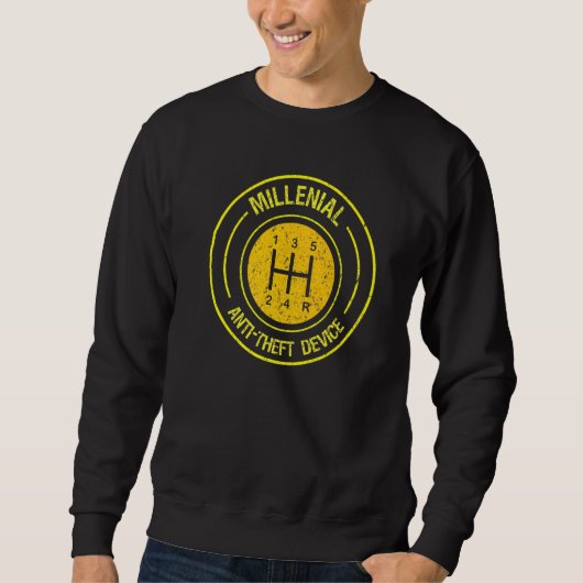 MILENIALE KFZ-KFZ-KRAFTFAHRZEUG SWEATSHIRT (Vorderseite)