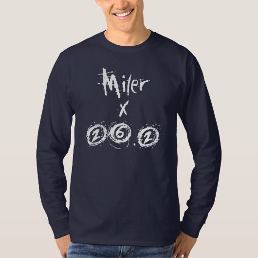 Miler x 26.2 - Funny Marathon Runner T-Shirt (Vorderseite)