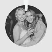 Miles Apart but Besties im Heart Best Friend Staat Ornament (Rückseite)