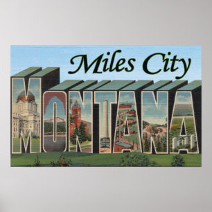 Miles City, Montana Poster