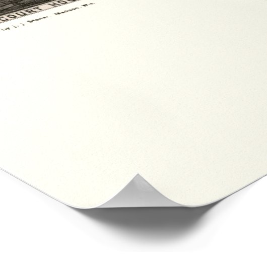 Miles City, MT Panorama Karte - 1883 Poster (Ecke)