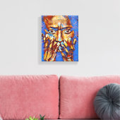 Miles Davis "Art Blue" Stretchierte Canvas Print Leinwanddruck (Insitu (Wohnzimmer))