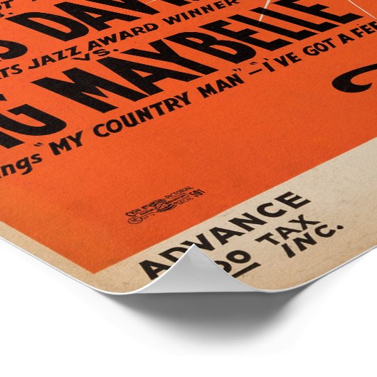 Miles Davis Battle Royal Poster (Ecke)