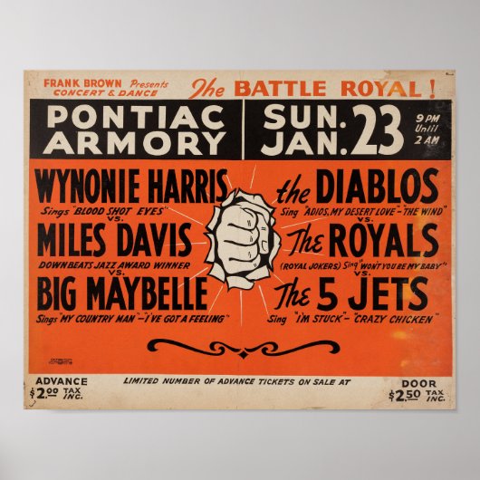Miles Davis Battle Royal Poster (Vorne)