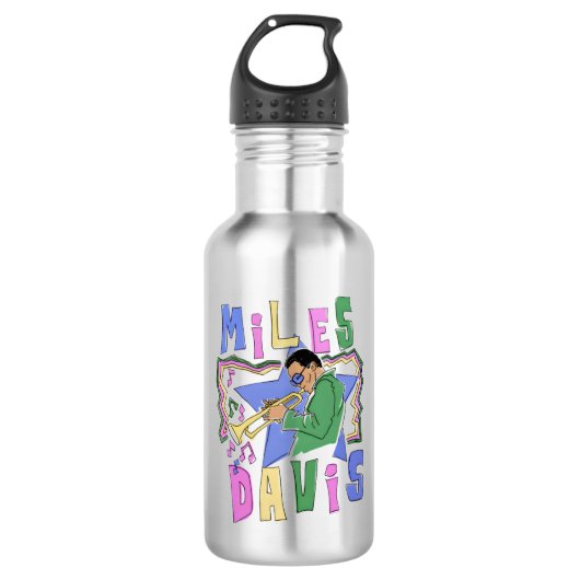 Miles Davis Edelstahlflasche (Vorderseite)