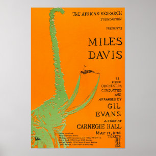 Miles Davis / Gil Evans Konzert in der Carnegie Ha Poster
