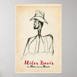 Miles Davis The Man with the Horn Druck Poster