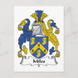 Miles Familienwappen Postkarte