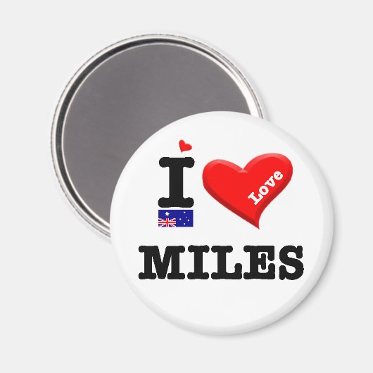 MILES - I LIEBE MAGNET (Vorderseite/Rückseite)