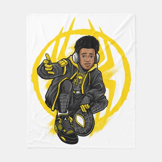 Miles Morales Fleecedecke (Vorderseite)