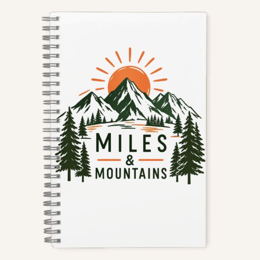 Miles & Mountains Journal Notizblock (Vorderseite)