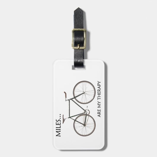 MIles sind meine Therapie Gepäckanhänger (Vorderseite vertikal)