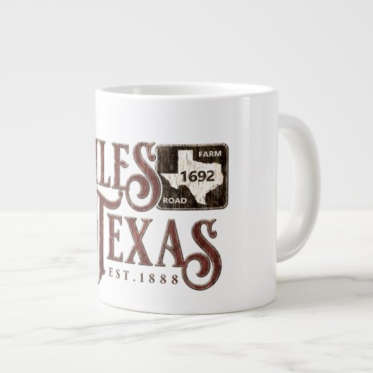 Miles Texas 20oz Jumbo-Tasse (Vorderseite Rechts)
