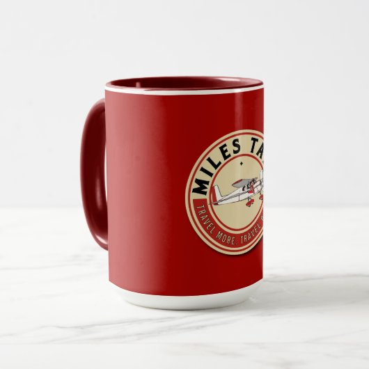 MilesTalk Tasse in Rot (Vorderseite Links)