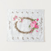 Milestone Baby Foto Prop. Wandteppich (Vorderseite (Horizontal))