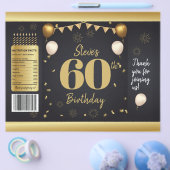 Milestone Birthday Gold Black Chip Bag Wrappers Flyer (Einzeln)