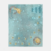 Milestone Dolphin Baby Fleecedecke (Vorderseite)