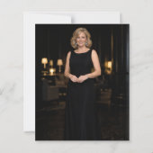 Milestone gold photo birthday invitation (Rückseite)