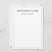 Milestone Keepake Card: Geschwister Die besten Fre Ankündigung (Rückseite)