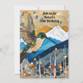 Milestone Mens Birthday Party Invitation Einladung (Vorderseite)