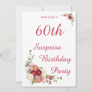 Milestone Peony Floral Geburtstagsparty Einladung