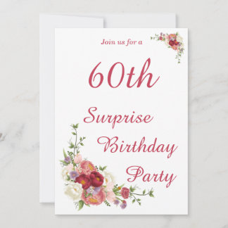 Milestone Peony Floral Geburtstagsparty Einladung