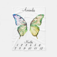 Milestone Pink Butterfly Wings Baby Keepake