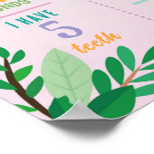 Milestone Sloth Poster Girls 1st Pink Jungle (Ecke)