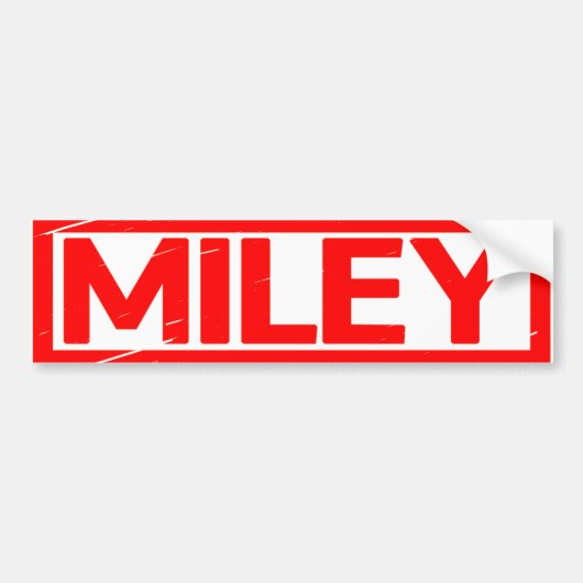Miley Briefmarke Autoaufkleber (Vorne)