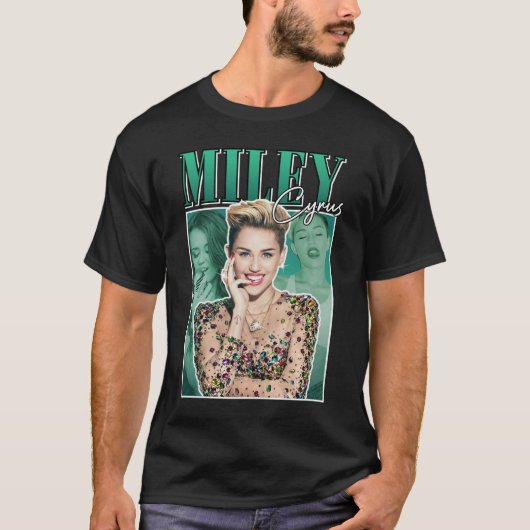 Miley Cyrus Aesthetic Classic T - Shirt Miley Cyru (Vorderseite)