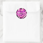 Miley Runder Aufkleber (Tasche)